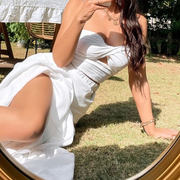 Boho Crop Top Maxi Skirt Set - Picture 2 of 13